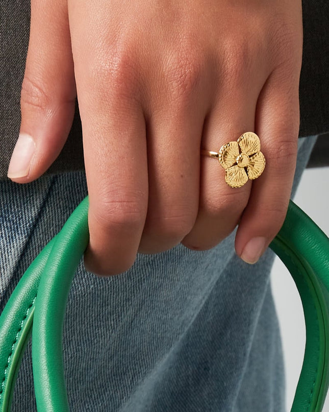 Ring luxe clover - ring