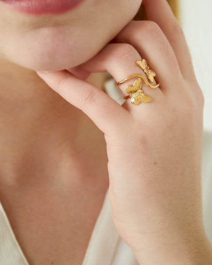 Butterfly Ring - Gold kleur