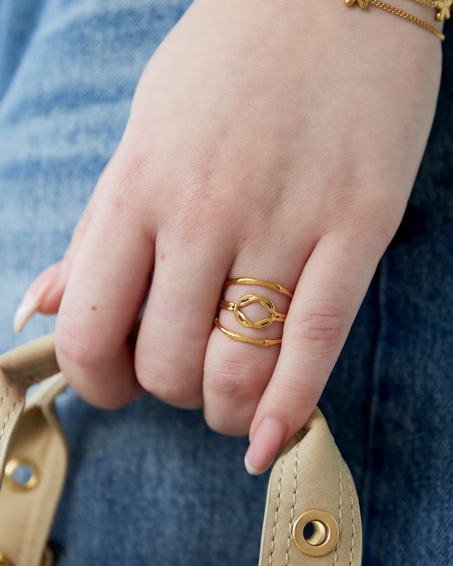 layered knot ring