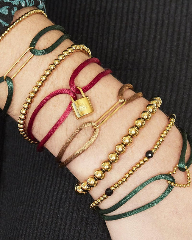 Armband Diamond Beads Zilver Stainless Steel