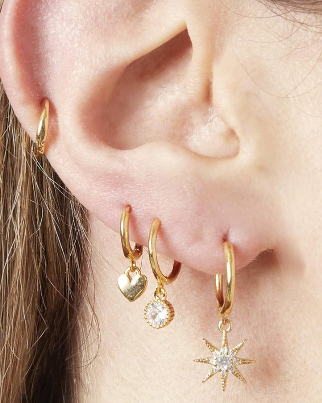 Oorbellen Set Sparkle Away Zilver Koper