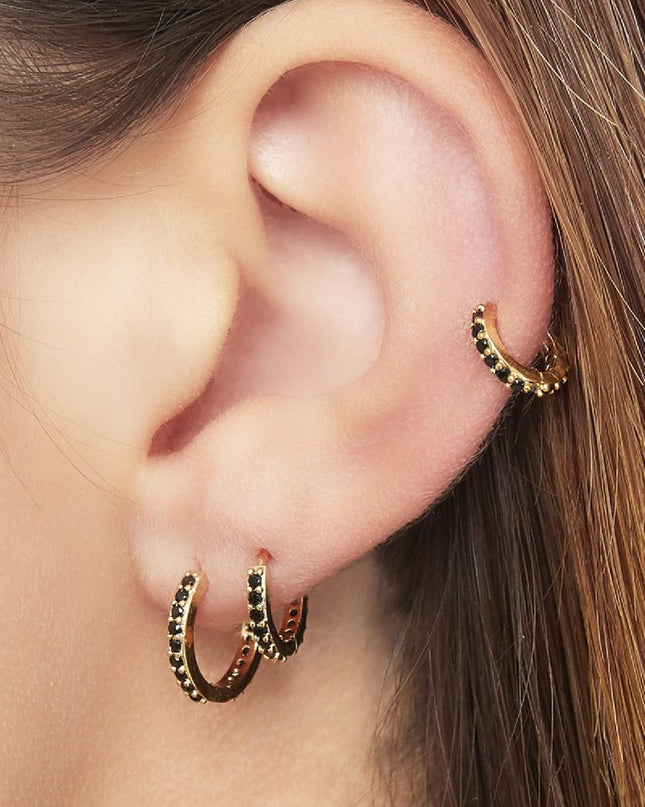 Oorbellen Set of Circles Zilver Koper