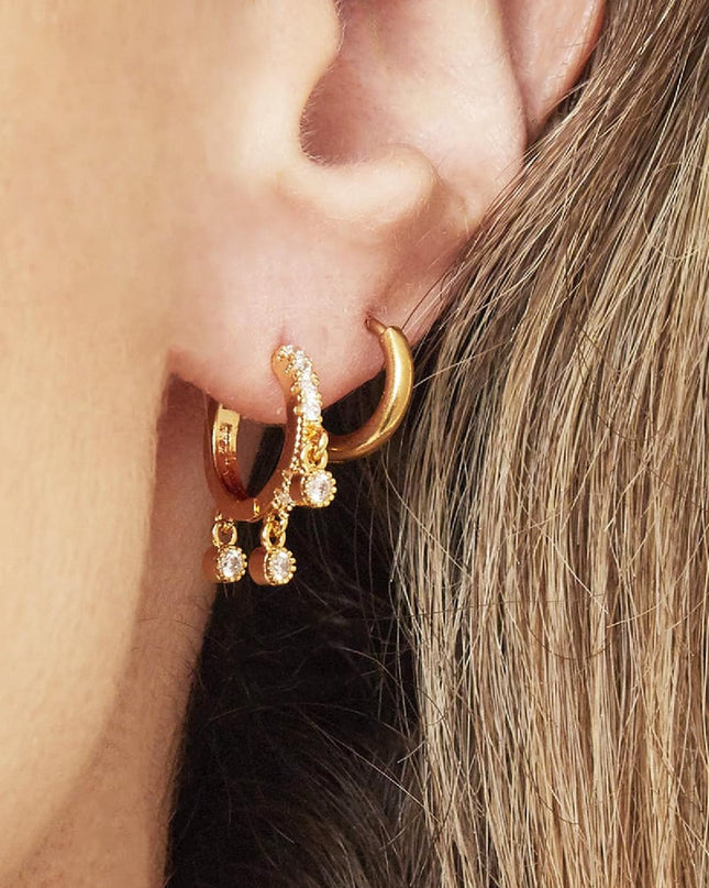 Oorbellen Little Hoops 1,2cm Goud kleur Stainless Steel