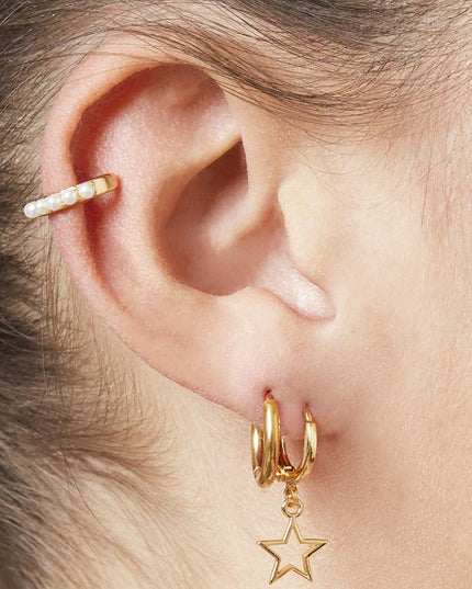 Oorbellen Little Hoops 1.4cm Zilver Stainless Steel