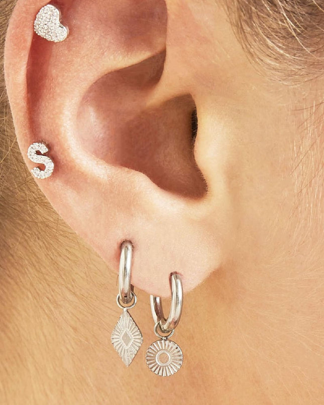 Oorbellen Diamond Goud kleur Stainless Steel