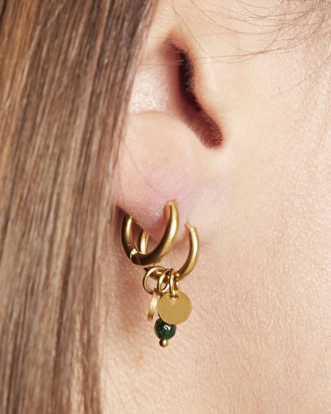 Oorbellen Delicate Zwart Stainless Steel