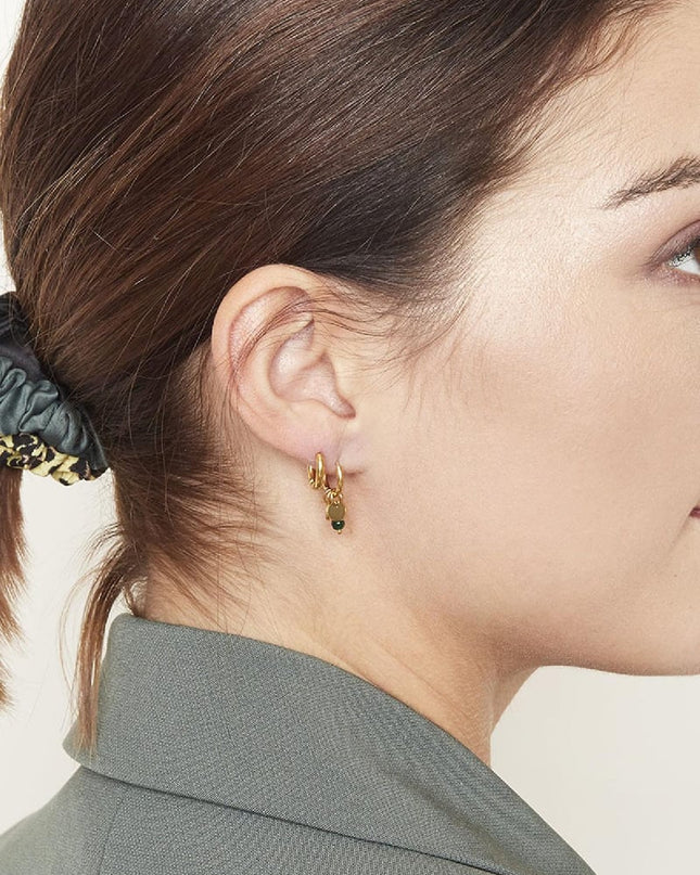 Oorbellen Delicate Zwart Stainless Steel