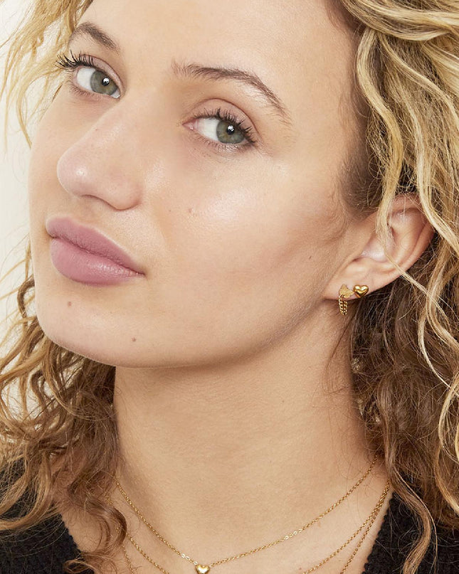 Oorbellen Bold Heart Stainless Steel