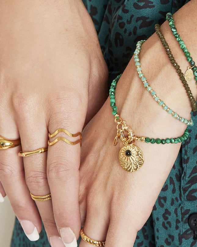 Armband Connected Groen Koper