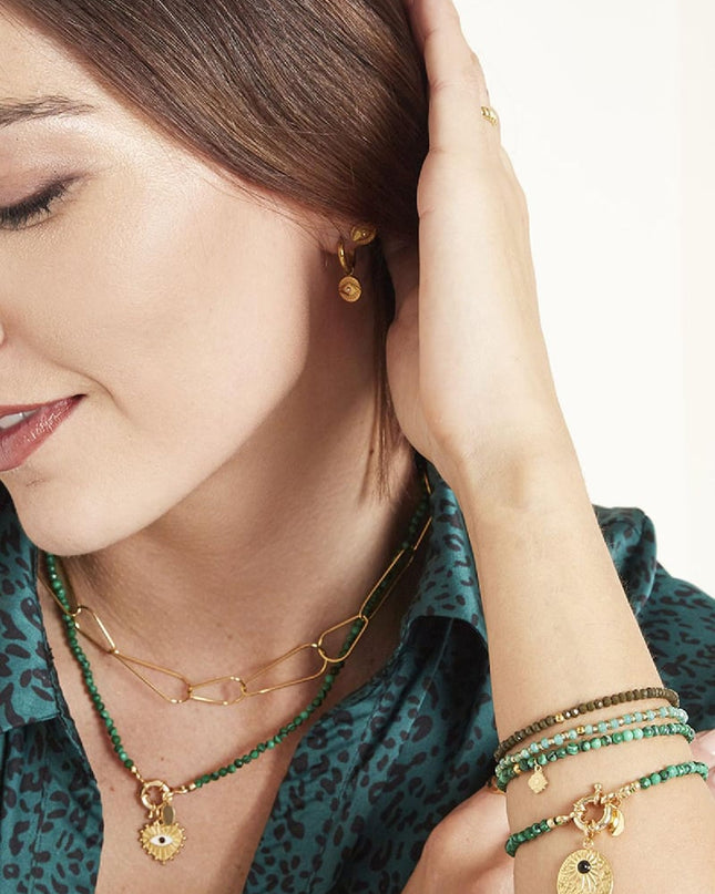 Armband Connected Groen Koper