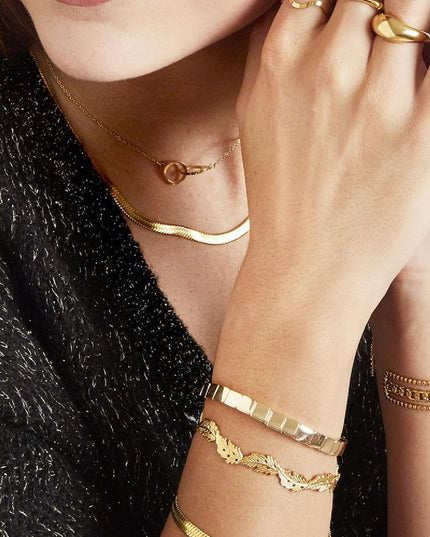 Armband Retreat Goud kleur Stainless Steel