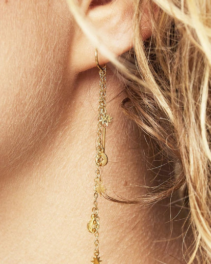 Oorbellen Starstruck Goud kleur Stainless Steel