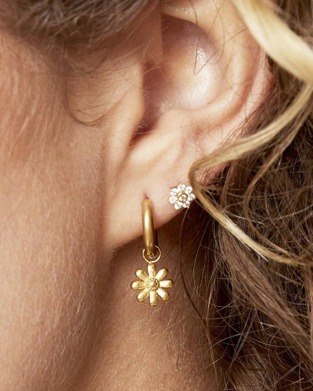 Oorbellen Little Daisy Zilver Stainless Steel