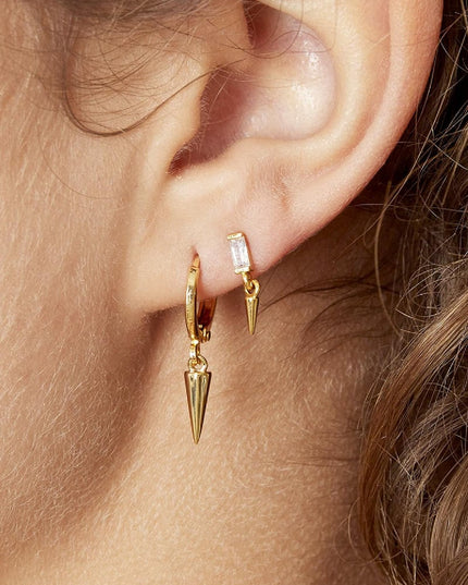 Oorbellen Little Cone Zilver Koper