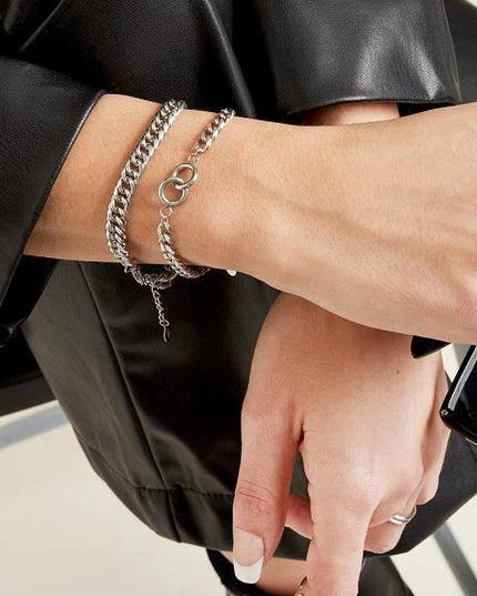 Armband Intertwined Goud kleur Stainless Steel