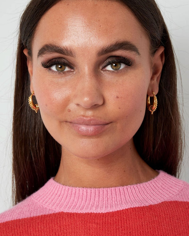 Oorbellen Saraswati Goud kleur Stainless Steel