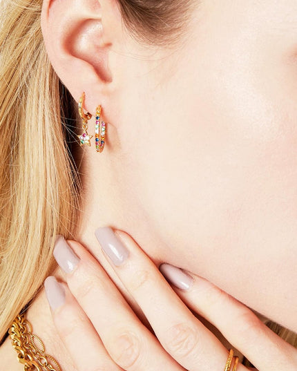 Oorbellen Hooplala Multi Koper