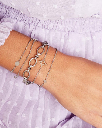 Armband Karma Goud kleur Stainless Steel