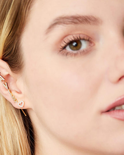 Oorcrawler La Vie Zilver Koper