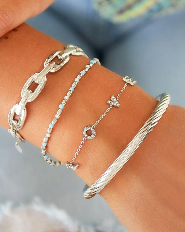 Roestvrij stalen armband liefde Goud kleur Stainless Steel