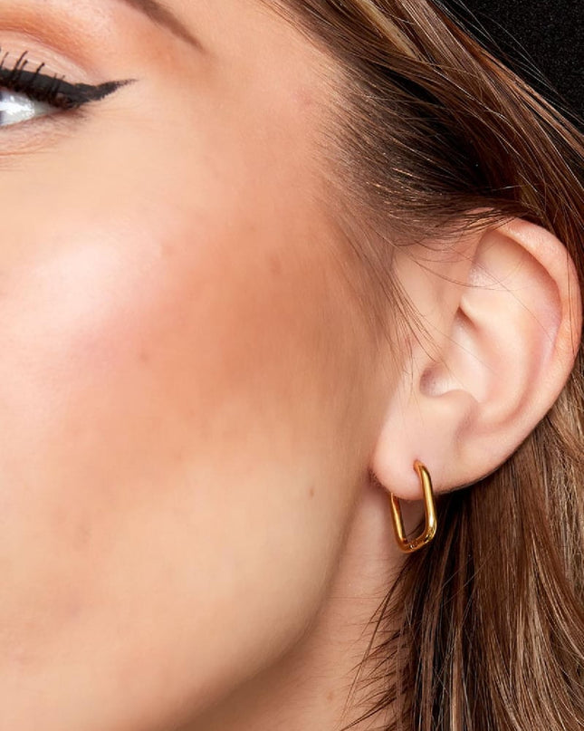 Oorbellen klassiek - large Zilver Stainless Steel