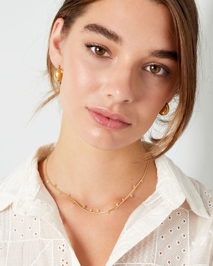 grove halve maan mini oorbellen