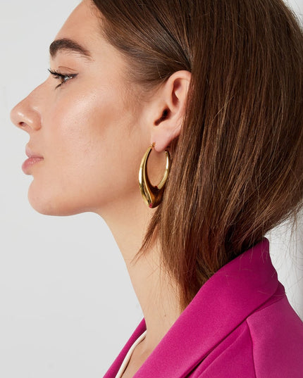 grote gouden oorbellen druppel