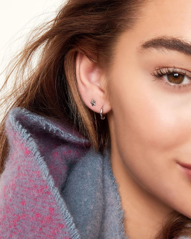 Creolen simpel XXS Goud kleur Stainless Steel