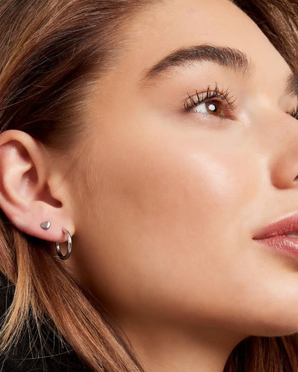 Creolen simpel M Goud kleur Stainless Steel