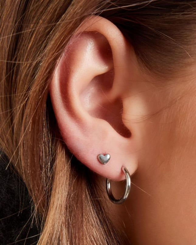 Creolen simpel M Goud kleur Stainless Steel