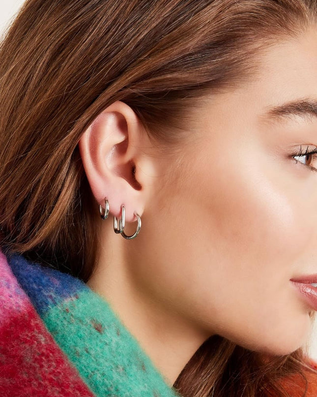 Creolen simpel M Goud kleur Stainless Steel