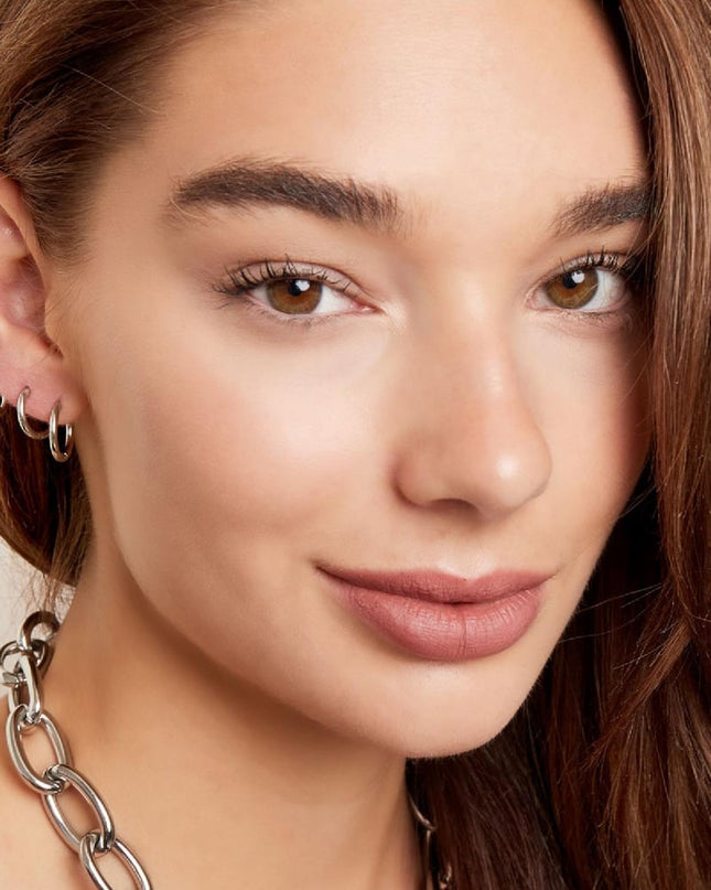 Creolen simpel set Goud kleur Stainless Steel