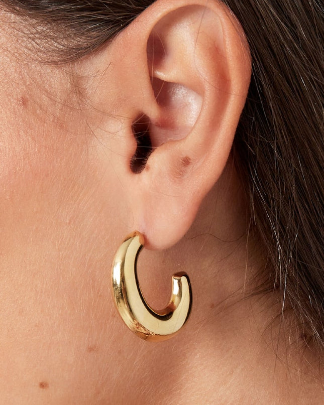 oorbellen classy halve maan