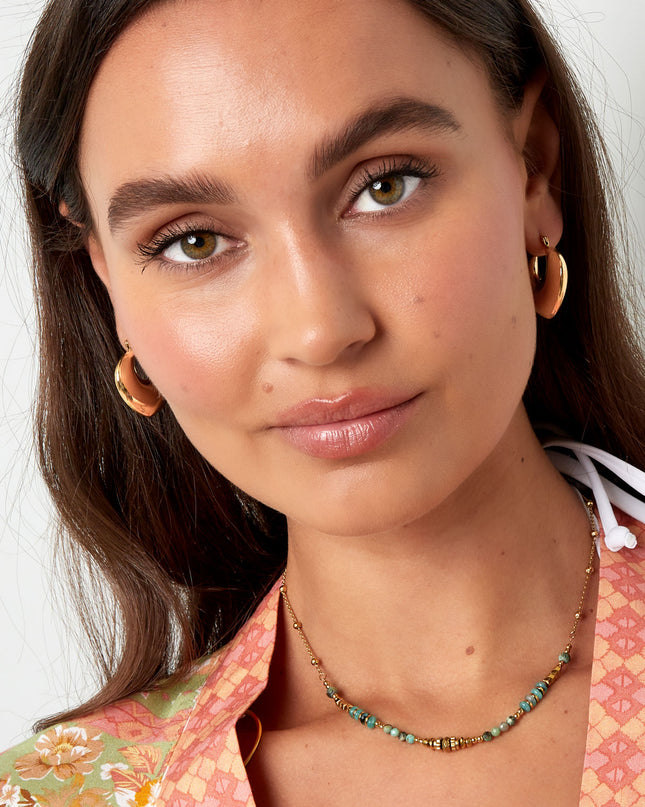 Chucky hoop earrings Goud kleur Stainless Steel