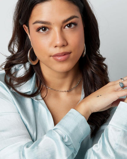 Oorbellen bubbel print groot Goud kleur Stainless Steel