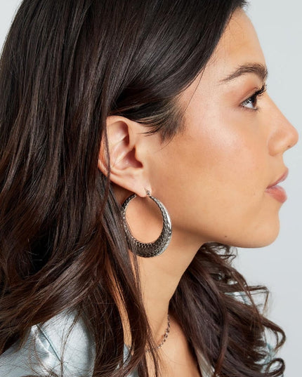 Oorbellen bubbel print groot Goud kleur Stainless Steel