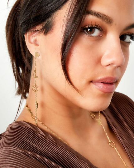 Oorknopjes love Zilver Stainless Steel