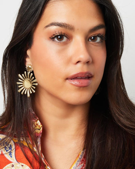 oorbellen stainless steel bloemen 