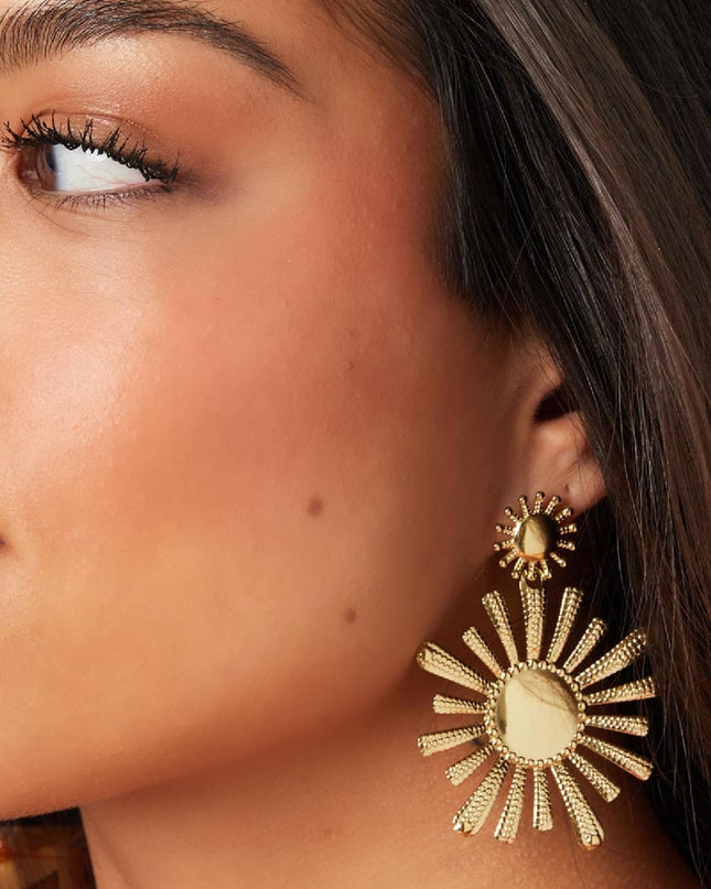 oorbellen stainless steel bloemen 