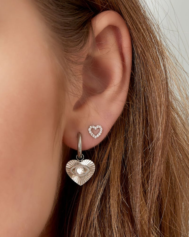 Oorbellensteker hartje - Goud kleur Koper