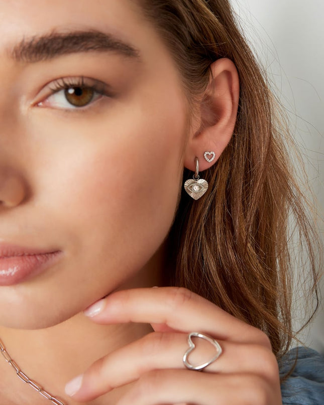 Oorbellensteker hartje - Goud kleur Koper