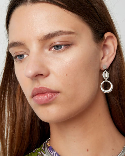 oorbellen schakel met knoopdetail