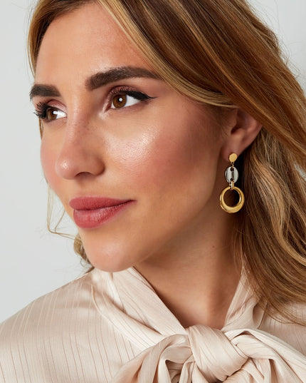 oorbellen schakel met knoopdetail