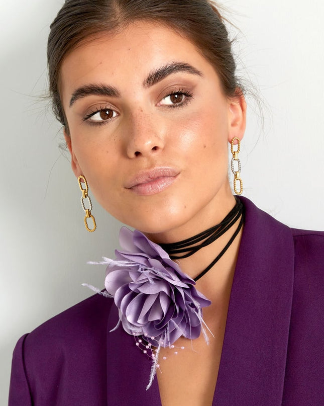 schakel oorbellen ribbel