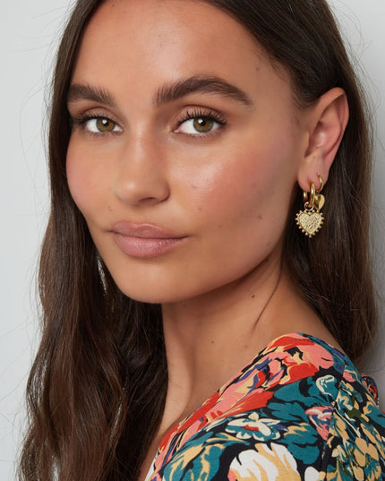 oorbellen versierd hart