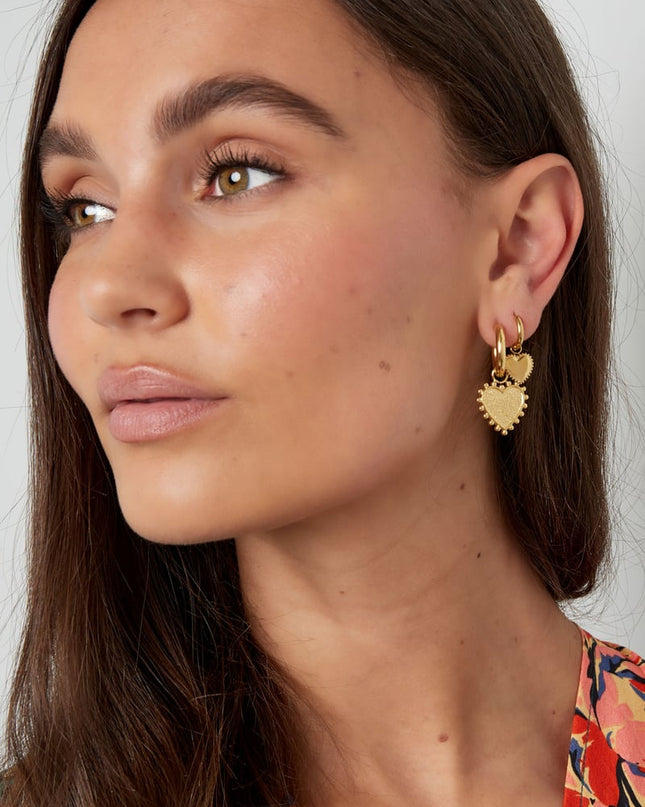 oorbellen versierd hart