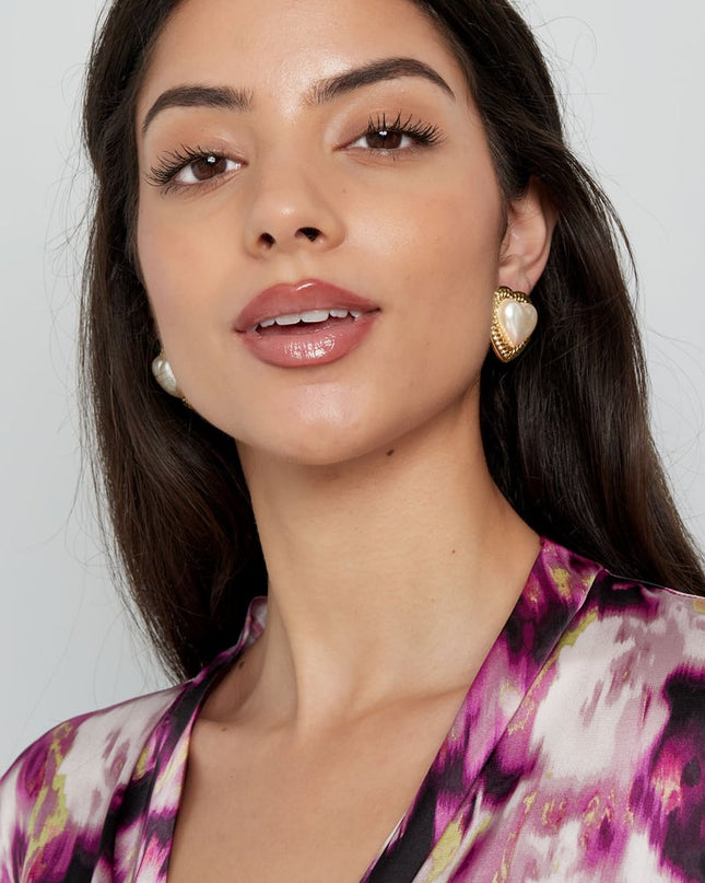 oorbellen hart parel