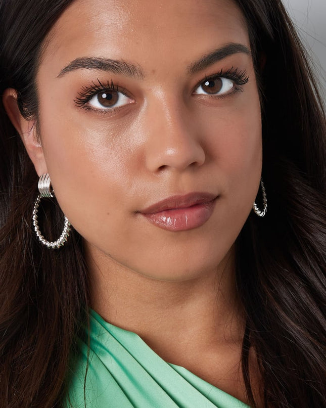 Oorbellen gekruld - zilver Alloy