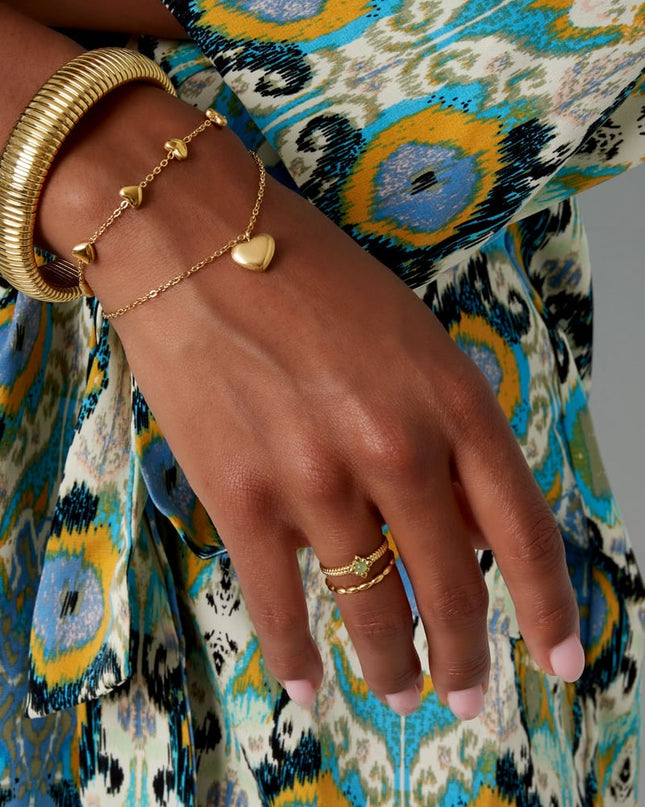 dubbele armband hart