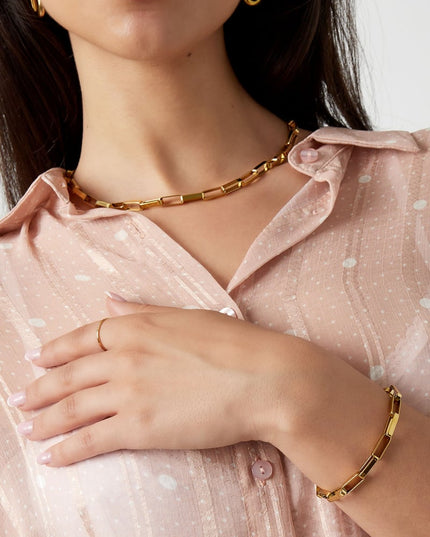 armband rechthoekige schakels